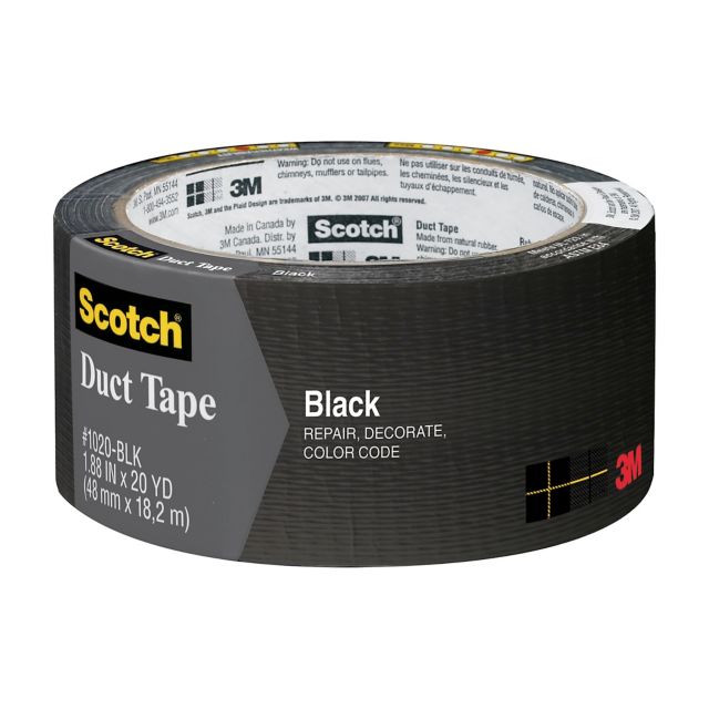 DUCT TAPE BLACK 1.88 INCH  X 20 YARD