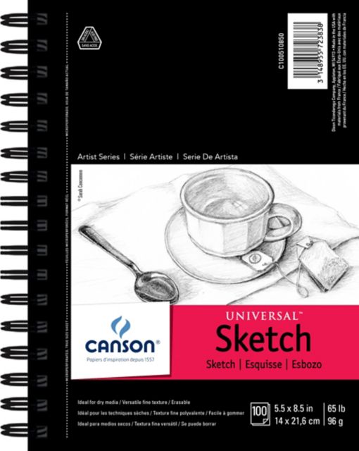 SKETCH UNIVERSAL 5.5X8.5 ROUGH 100 SHEETS