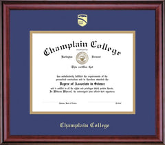 Champlain College 8.5'' x 11'' Classic Diploma Frame