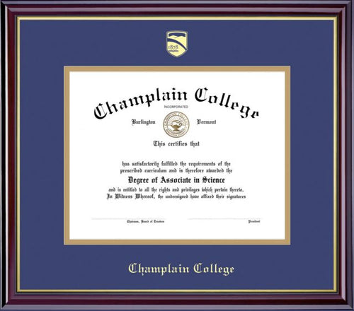 Champlain College 8.5'' x 11'' Windsor Diploma Frame
