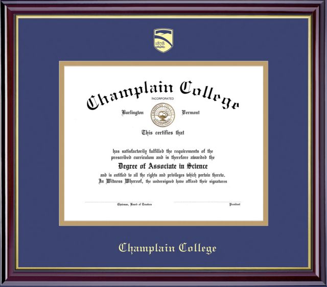 Champlain College 11'' x 14'' Windsor Diploma Frame