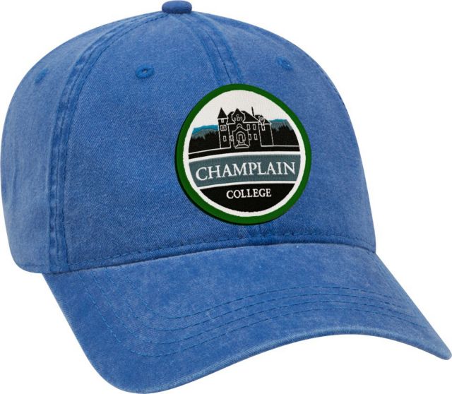 Champlain College Vintage Wash Patch Adjustable Hat
