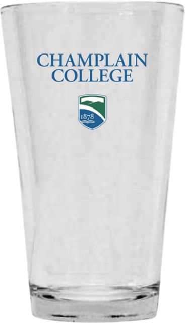 Champlain College 16 oz. Drink Glass
