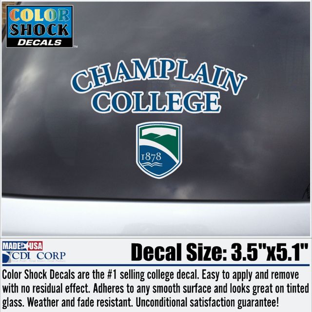 Champlain College Decal