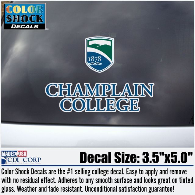 Champlain College Decal
