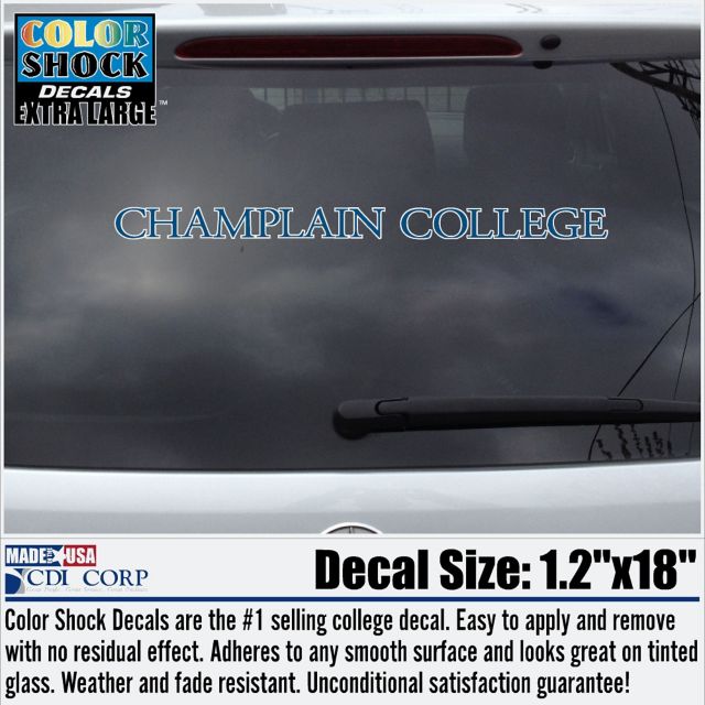 Champlain College Strip Decal