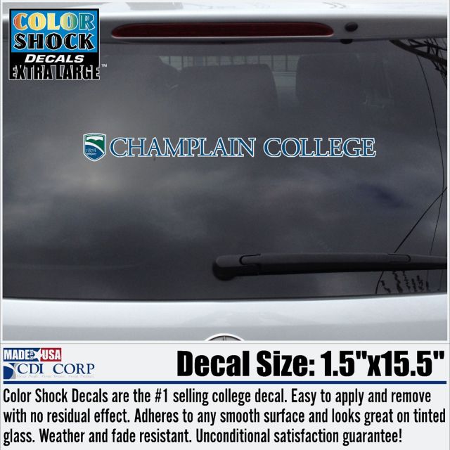 Champlain College Strip Decal