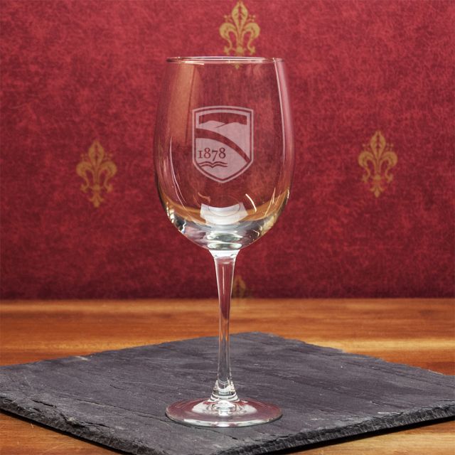 Champlain College 16 oz. Wine Glass