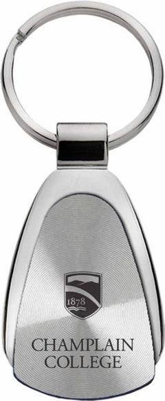 Champlain College Teardrop Keychain