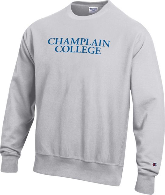 Champlain College Reverse Weave Crew Neck Sweatshirt