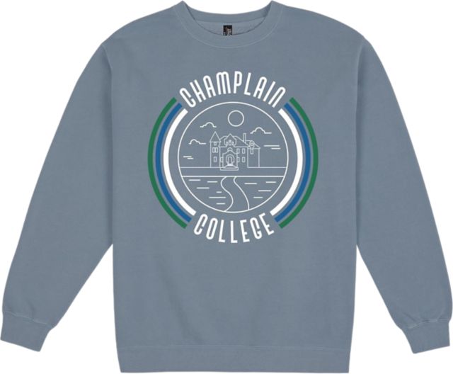 Champlain College Pigment Dyed Fleece Crewenck - ONLINE ONLY
