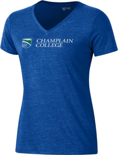 Champlain College Women's V-Neck Short Sleeve T-Shirt