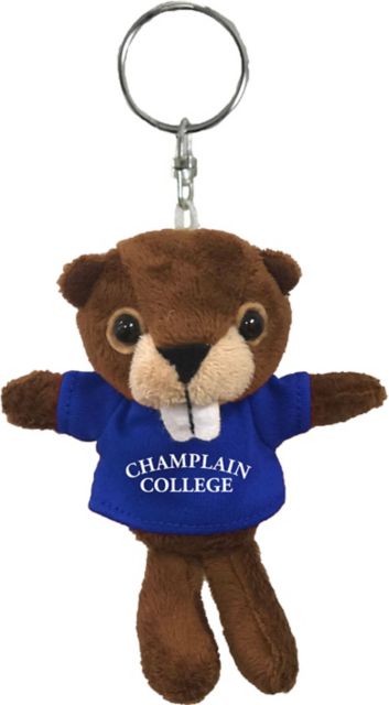 Champlain College Plush Keychain