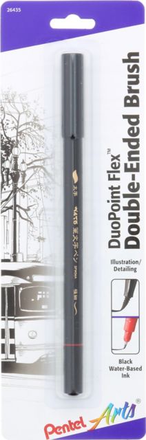DUOPOINT ARTIST BRUSH PEN ULTRAFINE BLACK
