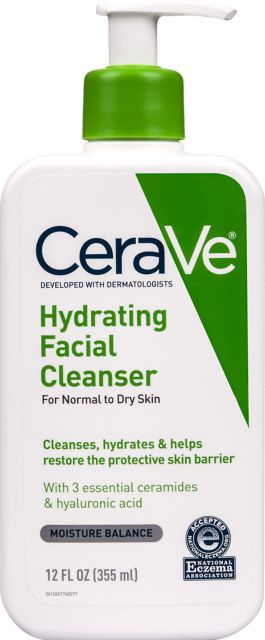 CeraVe Hydrating Facial Cleanser 16oz. - For Normal to Dry Skin