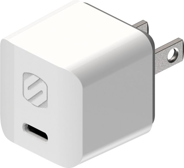 Scosche PWRVLT Mini Cube USB-C Fast Wall Charger 30W, White - ONLINE ONLY