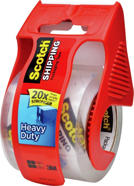 PKG TAPE 2x800 CLR W/DISPENS