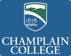 Champlain Large Decal Champlain College w/ Shield Stacked - ONLINE ONLY