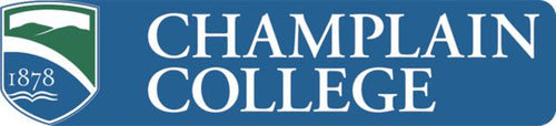 Champlain Large Decal Champlain College w/ Shield Flat - ONLINE ONLY