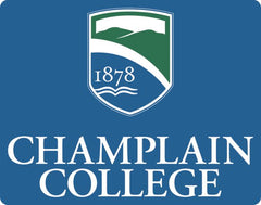 Champlain Extra Large Decal Champlain College w/ Shield Stacked - ONLINE ONLY