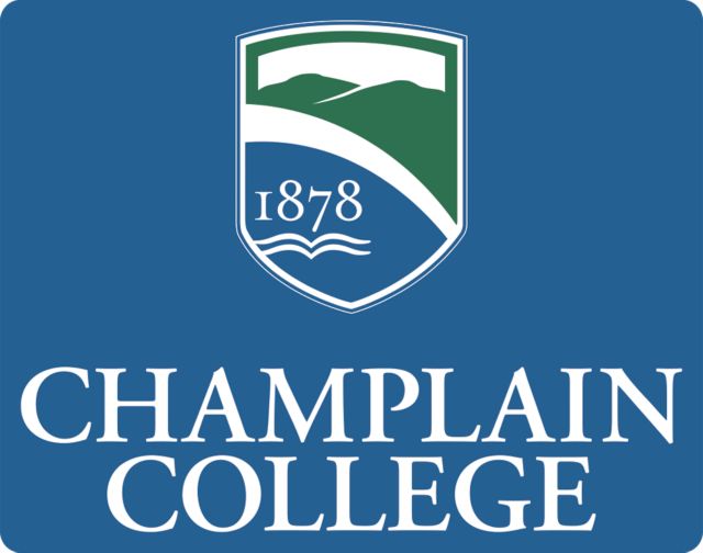 Champlain Extra Large Decal Champlain College w/ Shield Stacked - ONLINE ONLY