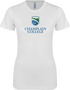 Champlain Next Level Womens Boyfriend Tee Champlain College w/ Shield Stacked - ONLINE ONLY