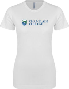 Champlain Next Level Womens Boyfriend Tee Champlain College w/ Shield Flat - ONLINE ONLY