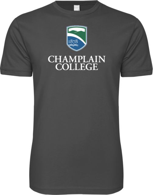 Champlain Next Level SoftStyle T Shirt Champlain College w/ Shield Stacked - ONLINE ONLY