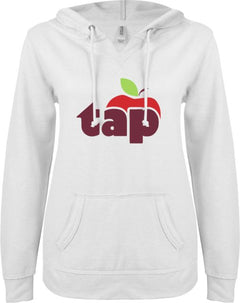 Champlain ENZA Ladies V Notch Raw Edge Fleece Hoodie TAP - ONLINE ONLY