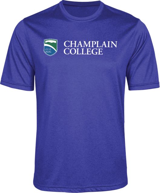 Champlain Performance Contender Tee Champlain College w/ Shield Flat - ONLINE ONLY