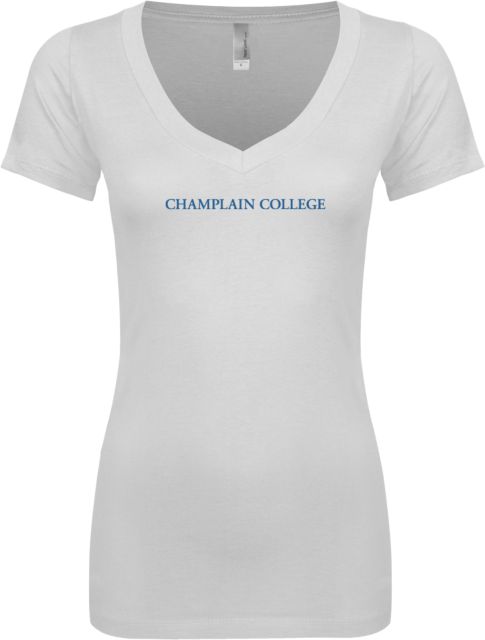 Champlain Next Level Womens Ideal V Tee Primary Mark - ONLINE ONLY