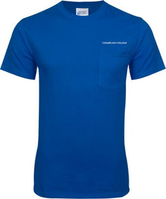 Champlain T Shirt w/Pocket Primary Mark - ONLINE ONLY
