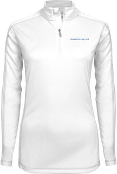 Champlain Syntrel Womens Interlock 1/4 Zip Primary Mark - ONLINE ONLY