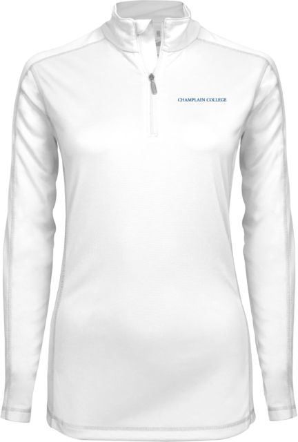 Champlain Syntrel Womens Interlock 1/4 Zip Primary Mark - ONLINE ONLY