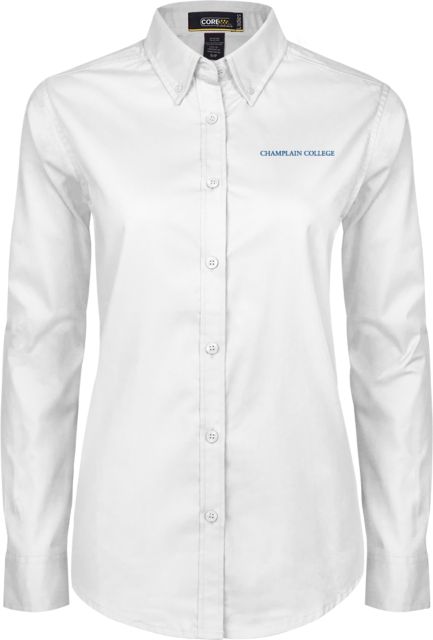 Champlain Womens Twill Button Down Long Sleeve  Primary Mark - ONLINE ONLY