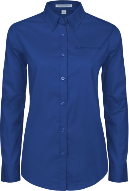 Champlain Womens Twill Button Down Long Sleeve  Primary Mark - ONLINE ONLY
