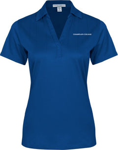 Champlain Womens Performance Fine Jacquard Polo Primary Mark - ONLINE ONLY