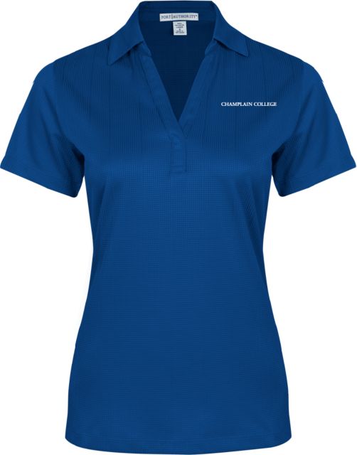 Champlain Womens Performance Fine Jacquard Polo Primary Mark - ONLINE ONLY