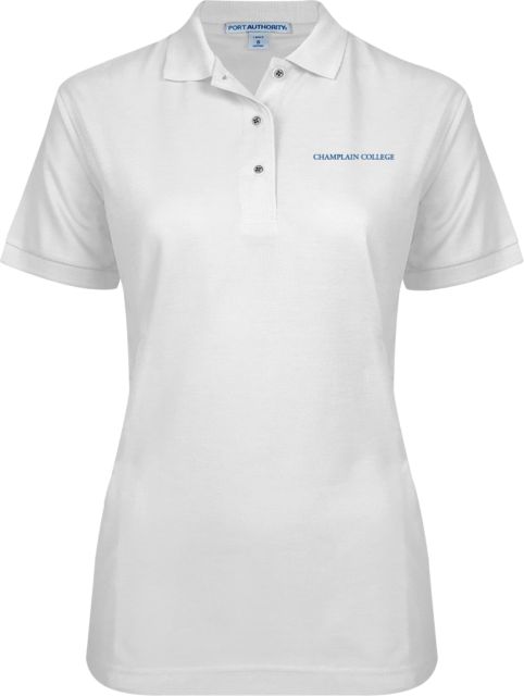 Champlain Womens Silk Touch Pique Polo Primary Mark - ONLINE ONLY