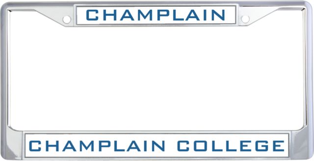 Champlain Metal License Plate Frame in Chrome - ONLINE ONLY
