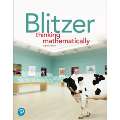 Pearson eText for Thinking Mathematically -- Instant Access