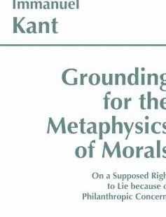 Grounding for the Metaphysics of Morals