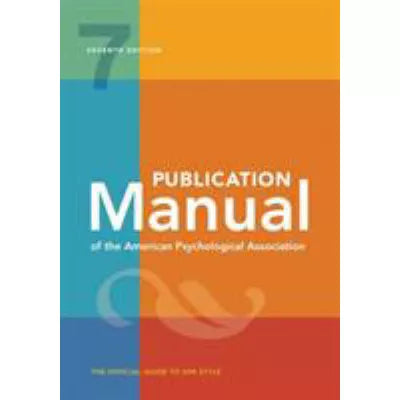 Publication Manual of APA