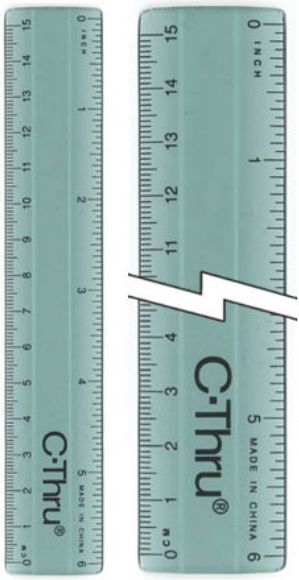 RULER 6 PLASTIC
